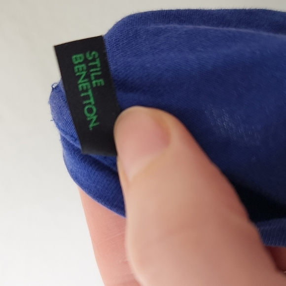 Stile Benetton Blue Number Tee L - Picture 4 of 7